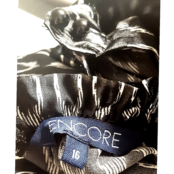 Encore🖤Large Black Long Halter Sleeveless Top/Dress - Picture 4 of 6